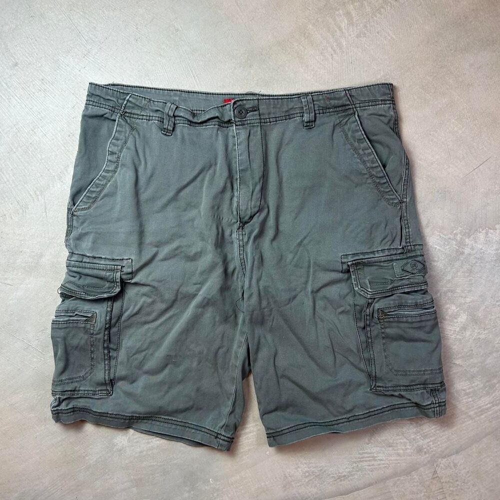 Unionbay Men's Green and Grey Shorts